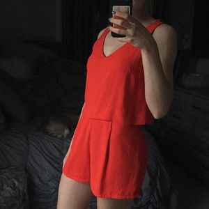 ONE CLOTHING orange romper